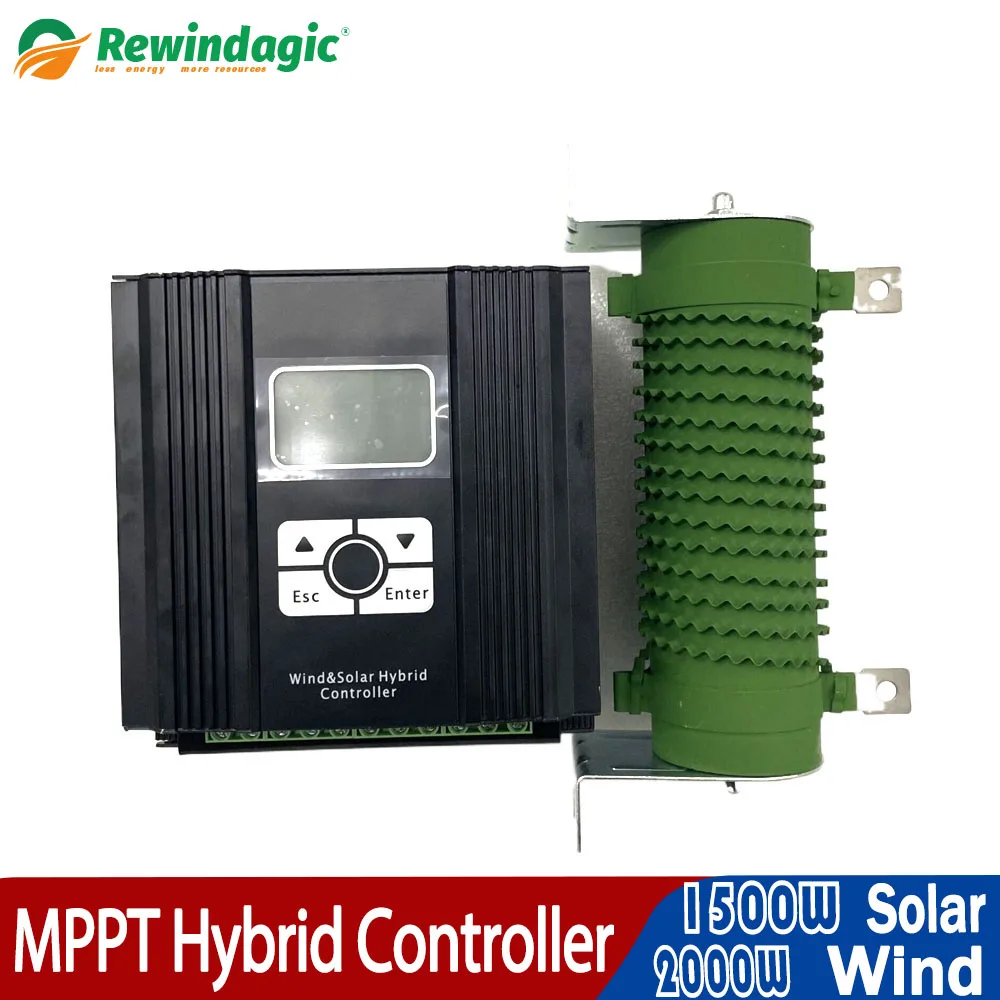 energia livre solar vento sistema hibrido mppt controlador de carga 2kw 1kw 12v 24v 24v 48v regulador automatico uso domestico turbina do moinho de vento 01