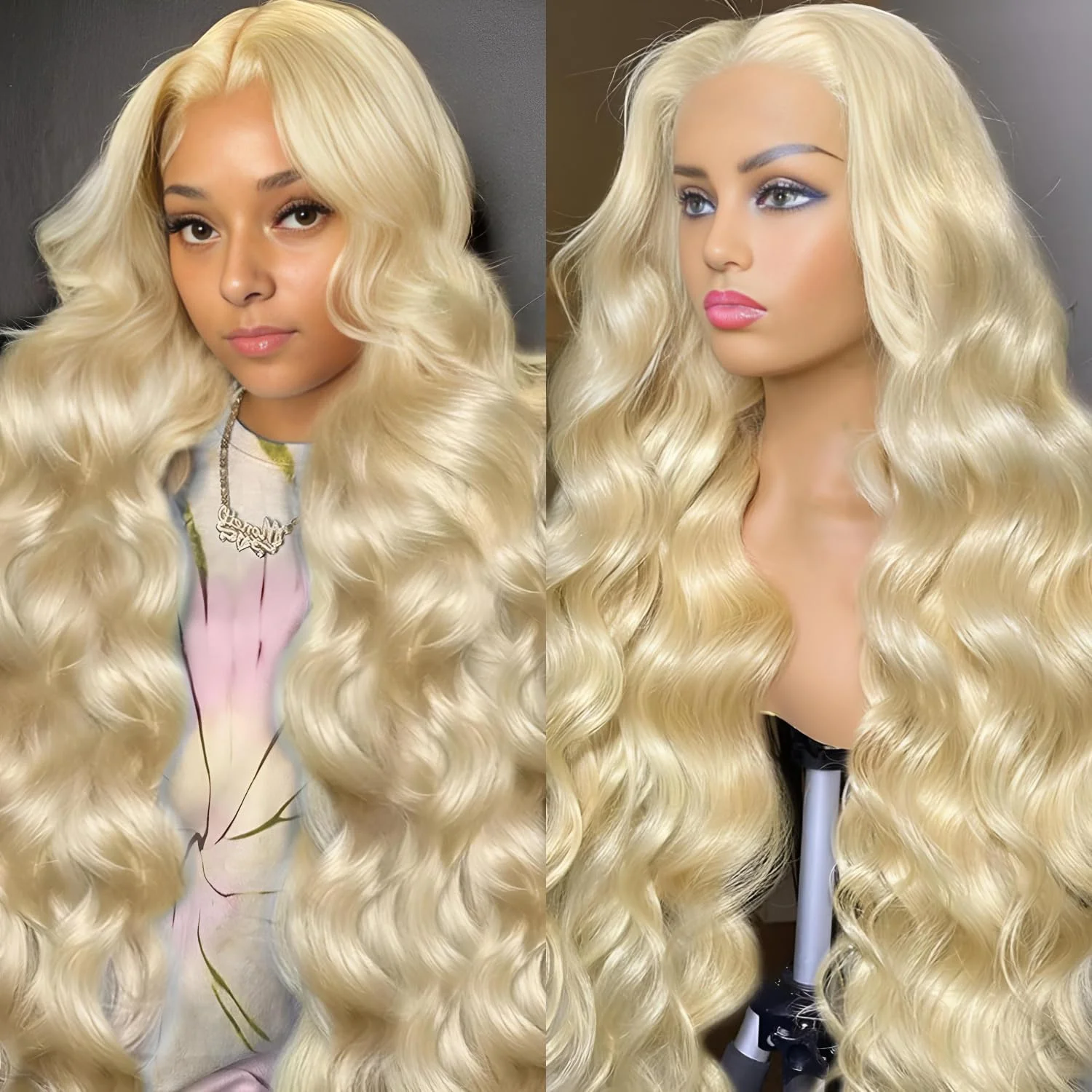 

Парик с волнистыми локонами 13x4/13x6, блонд 613, с прозрачной HD-основой, 200% плотность, 100% натуральные человеческие волосы, предварительно выщипанные, с прямой линией роста волос