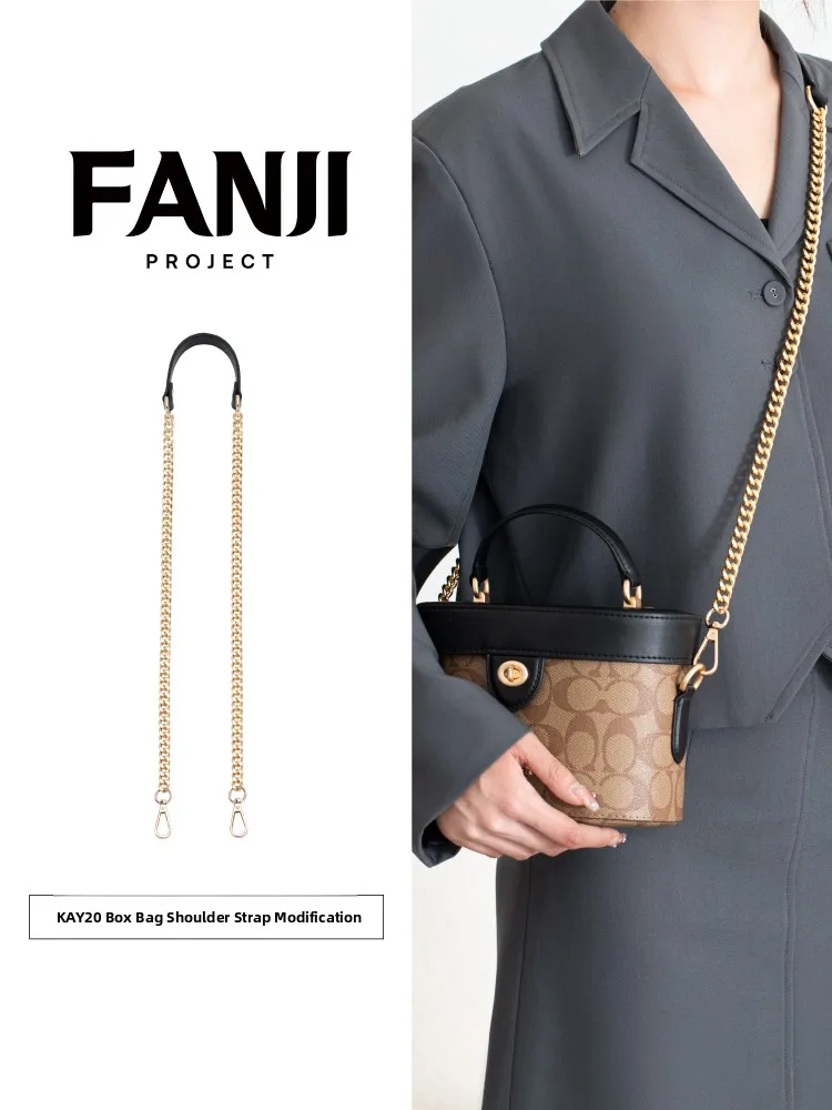 Kay20 Box Bag Strap Conversion Crossbody Chain Bag Accessories Suitable for Van Jie Planning Summer 2024 Fashion Access...