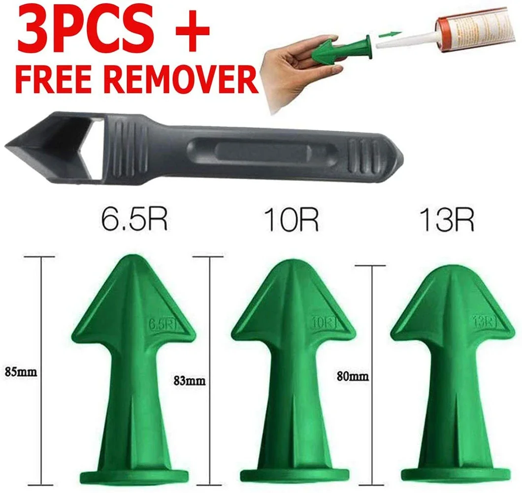 Caulk Nozzle Applicator, Caulking Finisher, Glue Silicone Sealant, Finishing Tool, Kitchen, Bathroom, Sink Joint, 4Pcs