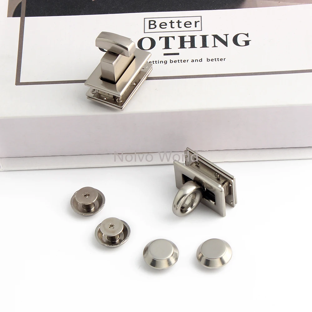 2/5/10Sets Metal Ring Trigger Snap Hook For Shoulder Handbag Strap Bags Adjust Pin Buckles Rivet Puller Slider Locks Accessories
