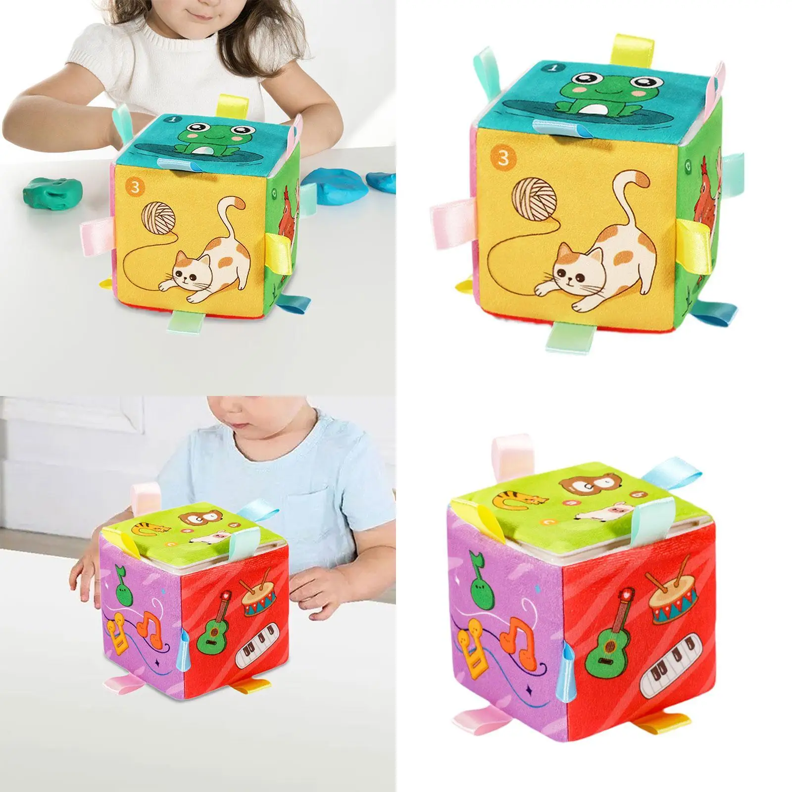 Sensory Busy Cube with LED Multipurpose Early Education Removable Music Box