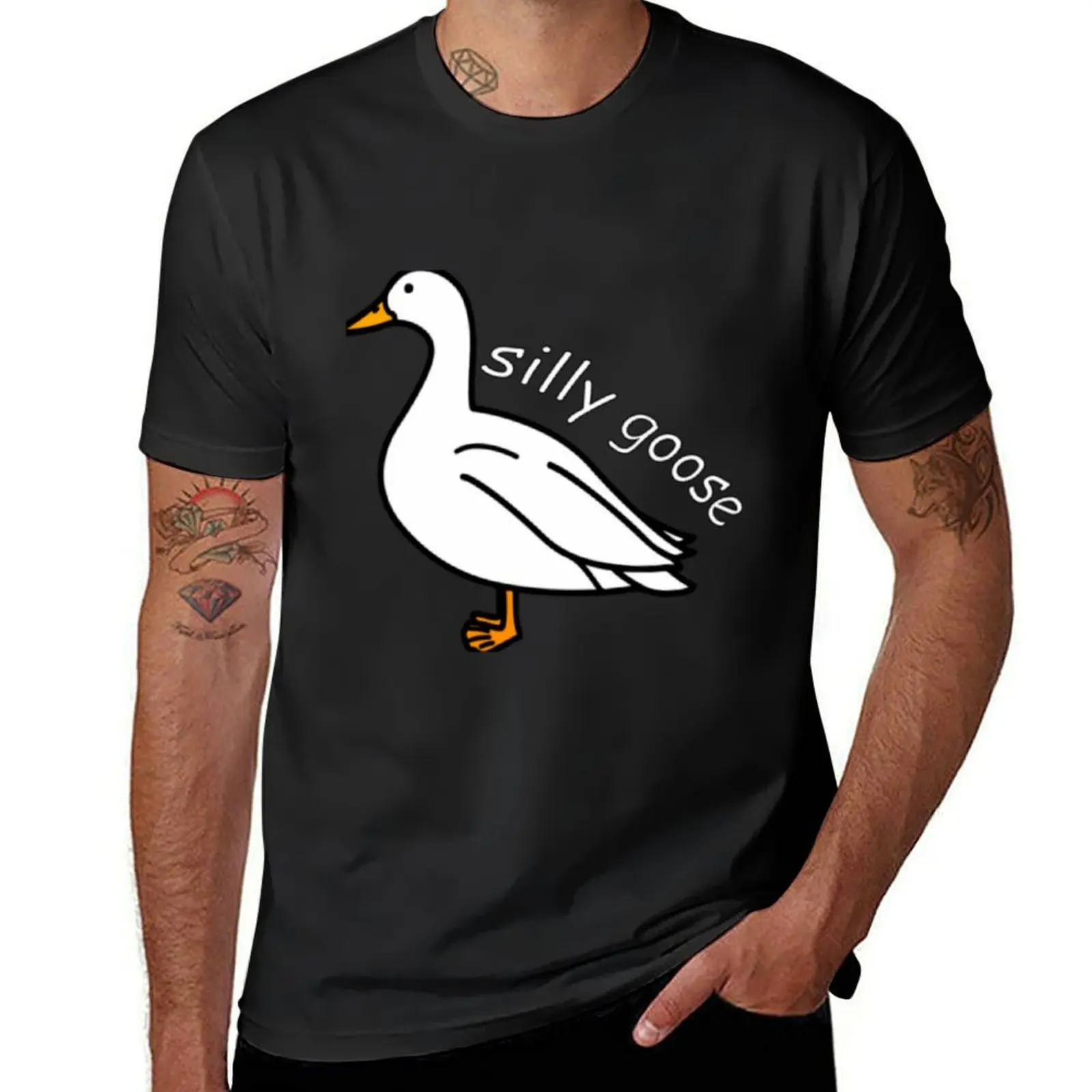 

Embroidered Silly Goose Sweatshirt T-Shirt luxury clothing labubu blue archive Personalized t-shirt tees men t shirt