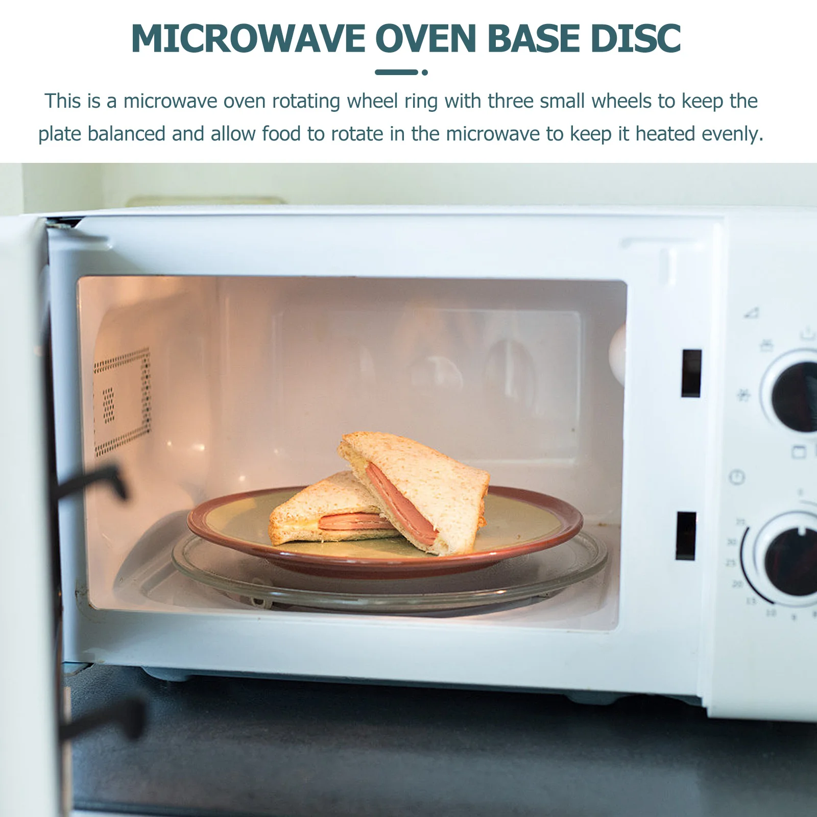 

Набор из 3 круглых опорных колец для вращающейся тарелки микроволновой печи, для стеклянных подносов, износостойкий, высокотемпературный