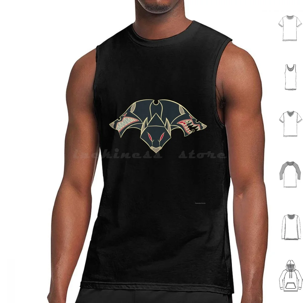 Tank Tops Vest Sleeveless Kells Cerbero Cerberus Wolves Lobos