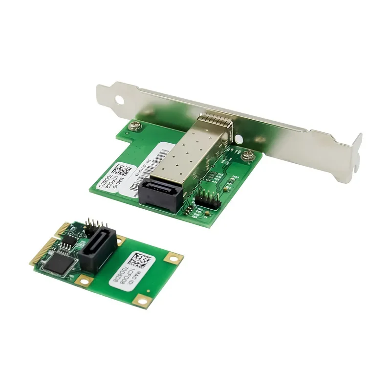 MINI PCIE チップインテル I210AS SFP 光ファイバーインターフェイスギガビットイーサネット 1 ポート Lan ネットワークカードアダプタ 10/100/1000Mbps サーバー