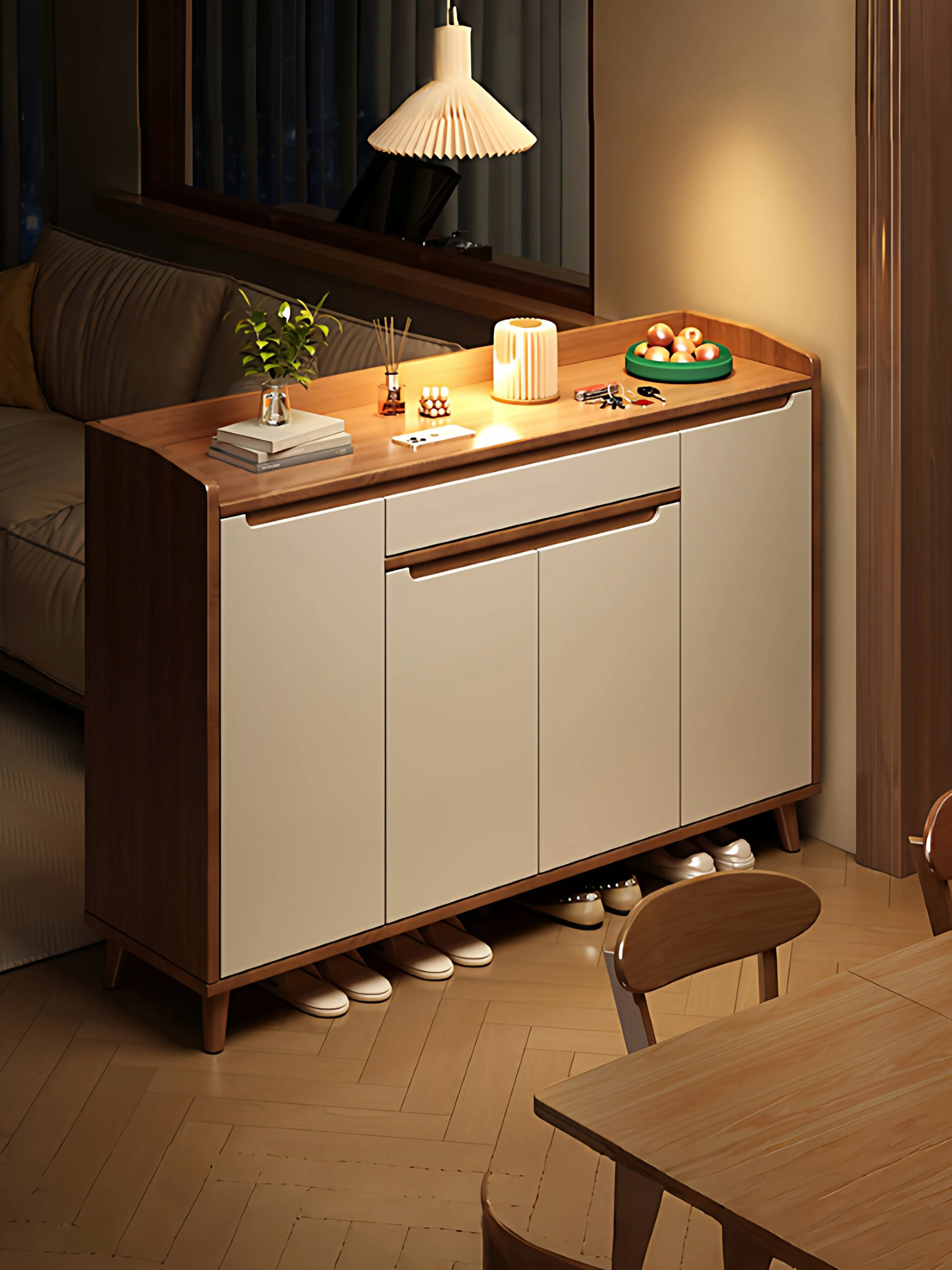 

Double-sided Partition At The Door, Entrance Cabinet, Not Against The Wall 2026 New Popular Storage Shoe Rack