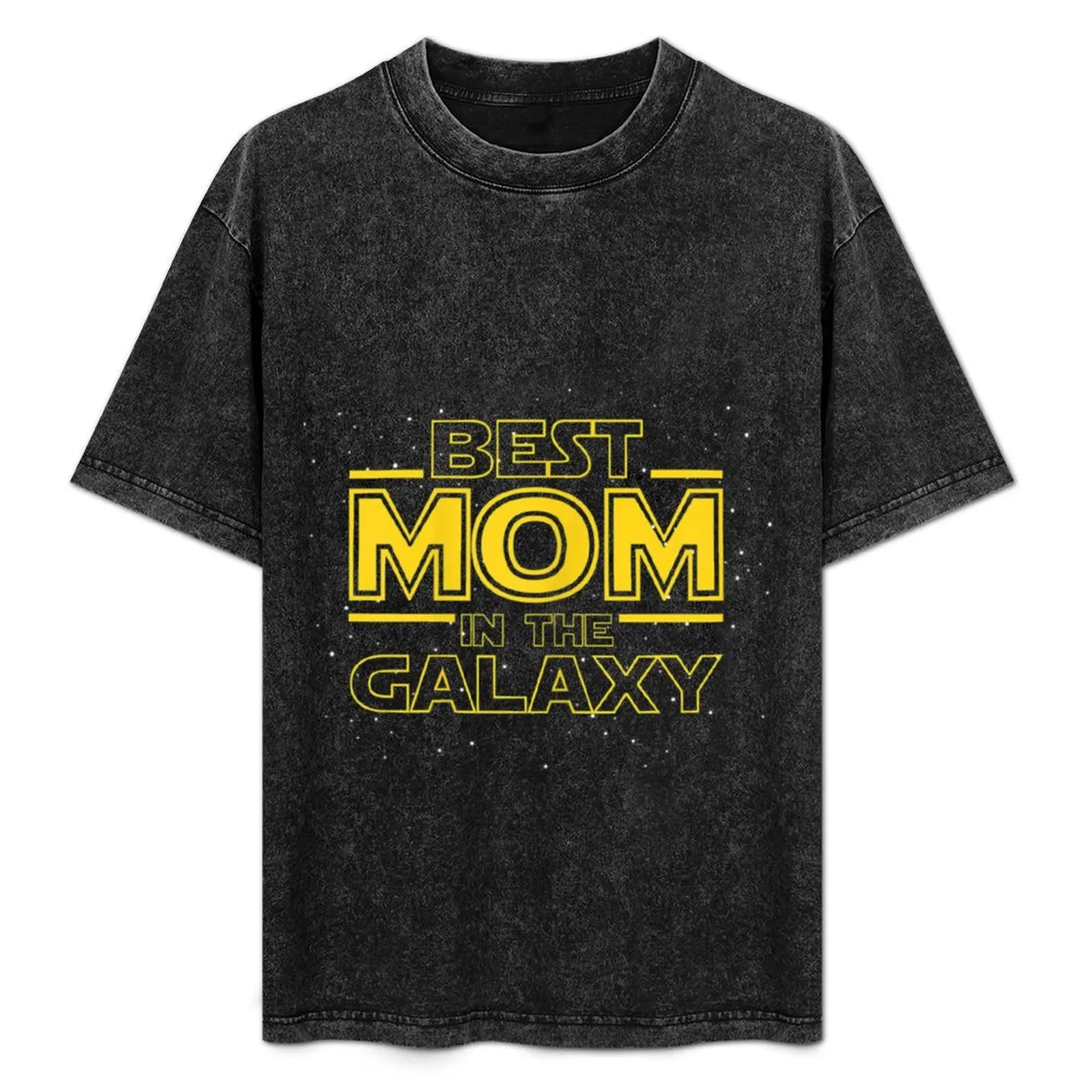 

Womens Mom Shirt Gift for New Mom, Best Mom in the Galaxy T-Shirt Worker Basic Short Sleeve Tee