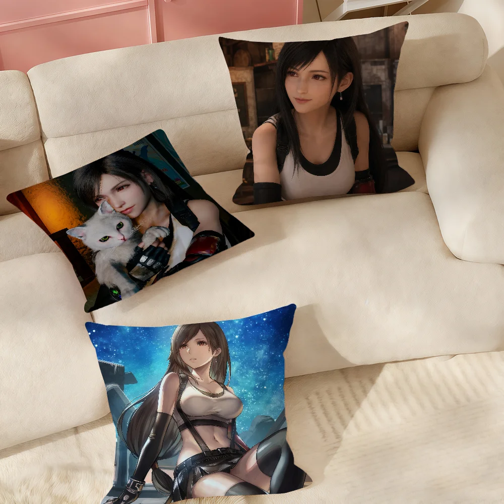 Games F-final F-fantasy Tifa Lockhart Pillow Case Suitable For Bedrooms Living Rooms Cars Home Decoration