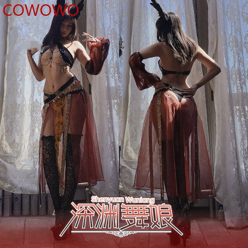 

COWOWO Original Design Abyss Dancer Western Regions Princess Cosplay Costume Woman Lovely Leather Lingeris Sexy Cosplay