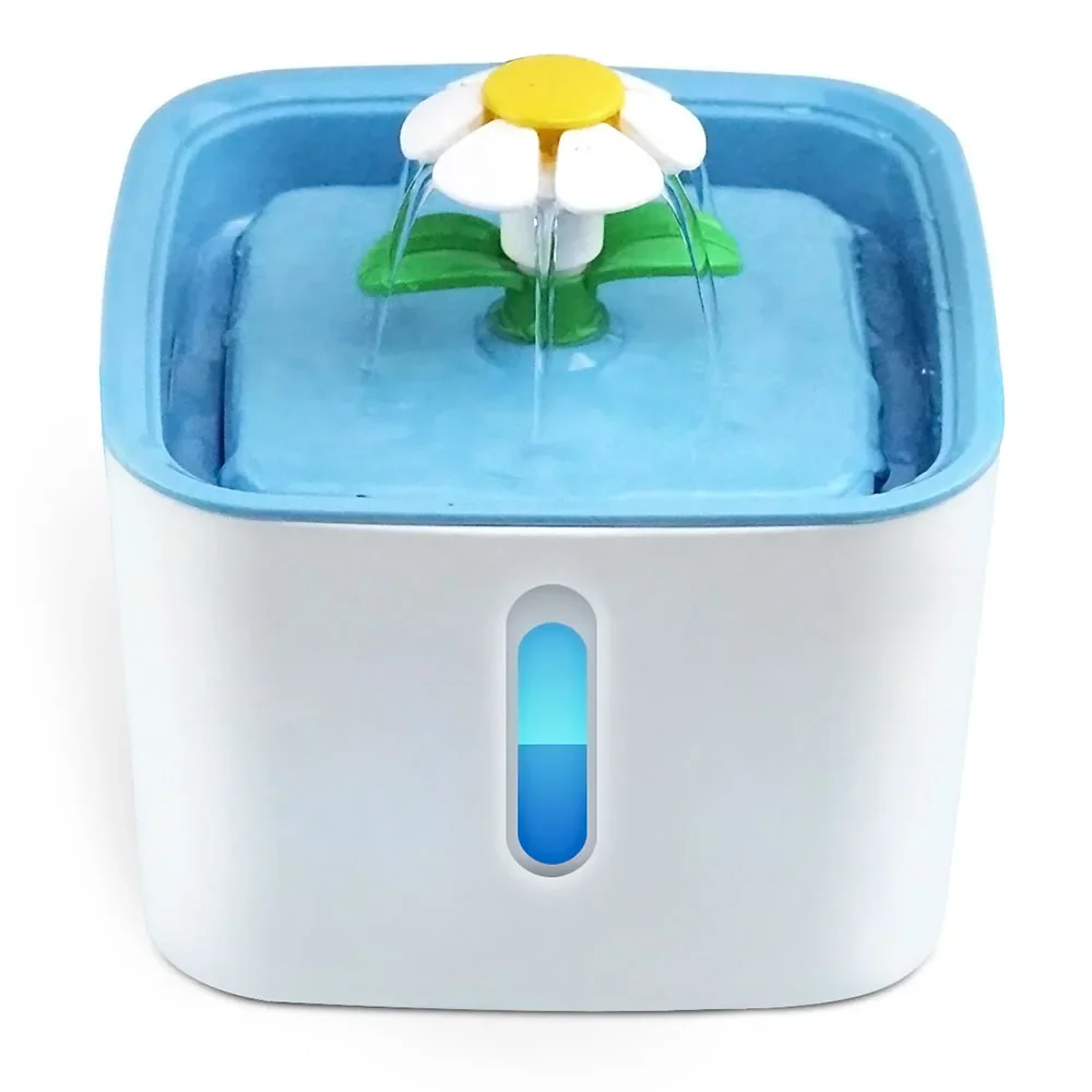 Automatic Cat Dog Pet Water Fountain Pet Bowl Cat Drinking Flower Water Dispenser Petsafe Drink With Filters Pet Water Fountain