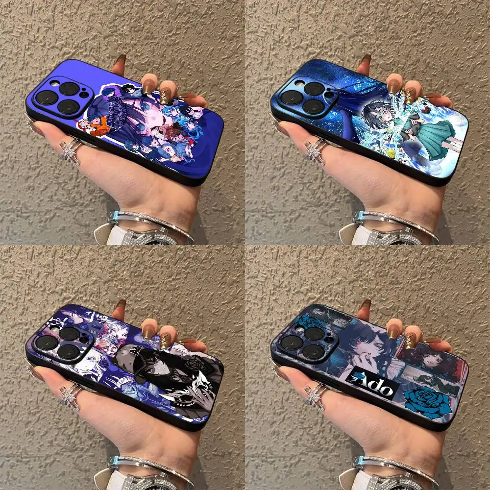 

Cute A-Ado Kyogen Adobum Girl Phone Case For iPhone 17,16,15,14,13,12,Pro,Max,Plus,E,SE4,Air,Mini Black Soft Box