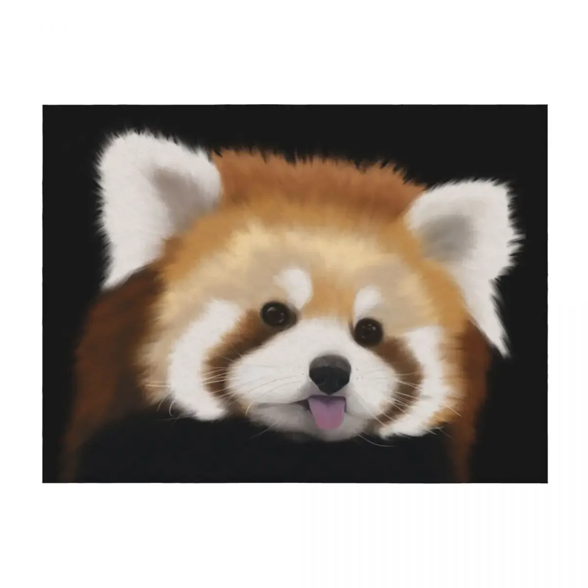 

Cute Red Panda Throw Blanket Soft Plaid warm winter anime Personalized Gift Blankets