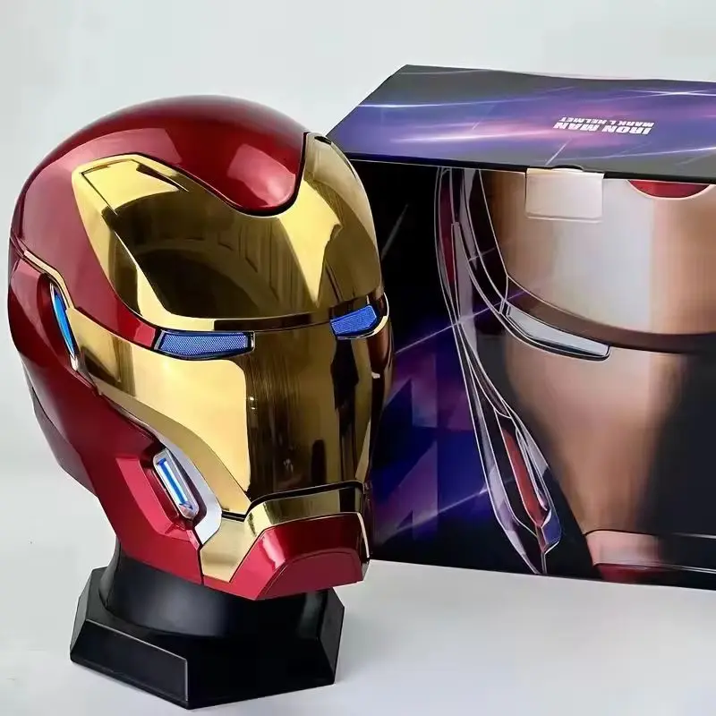 Iron Man Mk5 Electric Voice Activated Helmet 1:1 Scale Wearable Mask with Auto Mechanism Adult Toy Collectible Figure Gift