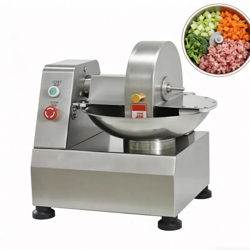 Cutter Bowl Chopper Hamburger Meat Emulsify Small Sausage Bowl Cutter Machinery Slicer Vegetable Bowl Chopper For Meat Grinder