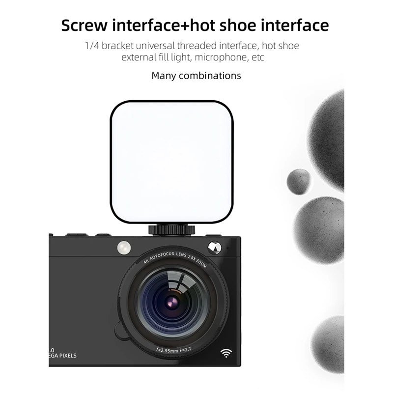 Caméra Numérique HD CCD 4K Autofocus, Objectif 64MP, Vidéo Numérique, Zoom 28X, Point Compact et miles