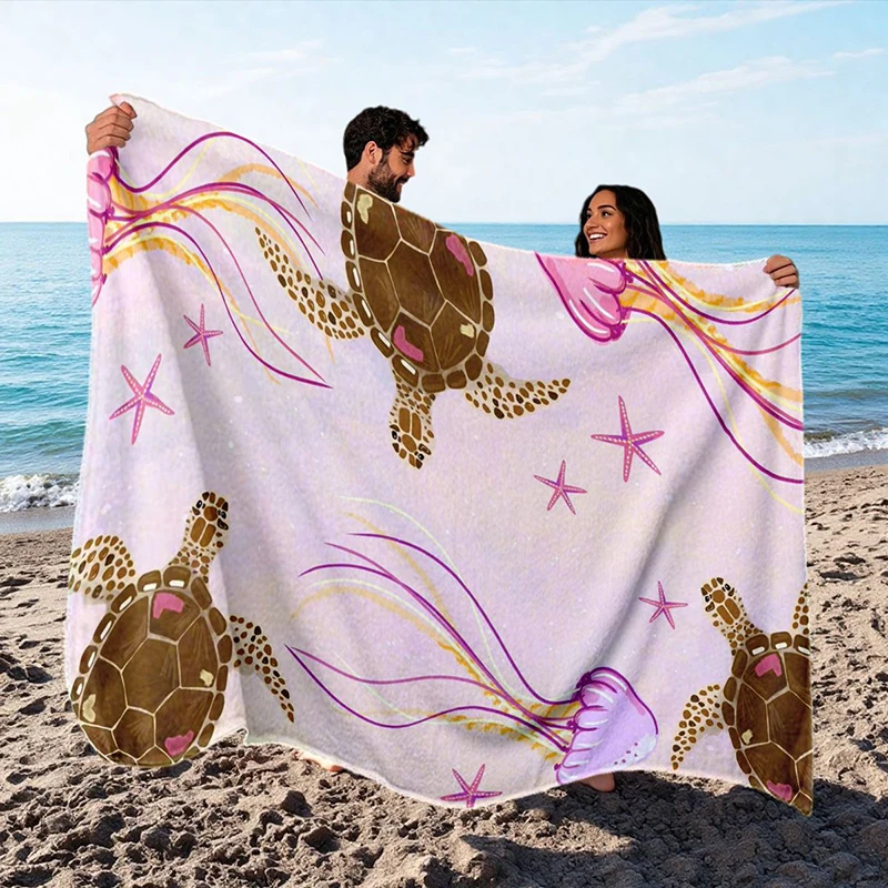 

Полотенце с принтом из микрофибры Быстросохнущее полотенце Дорожное полотенце Спортивное полотенце Пляжное полотенце Песостойкое мягкое легкое полотенце для плавания, йоги, тренажерного зала