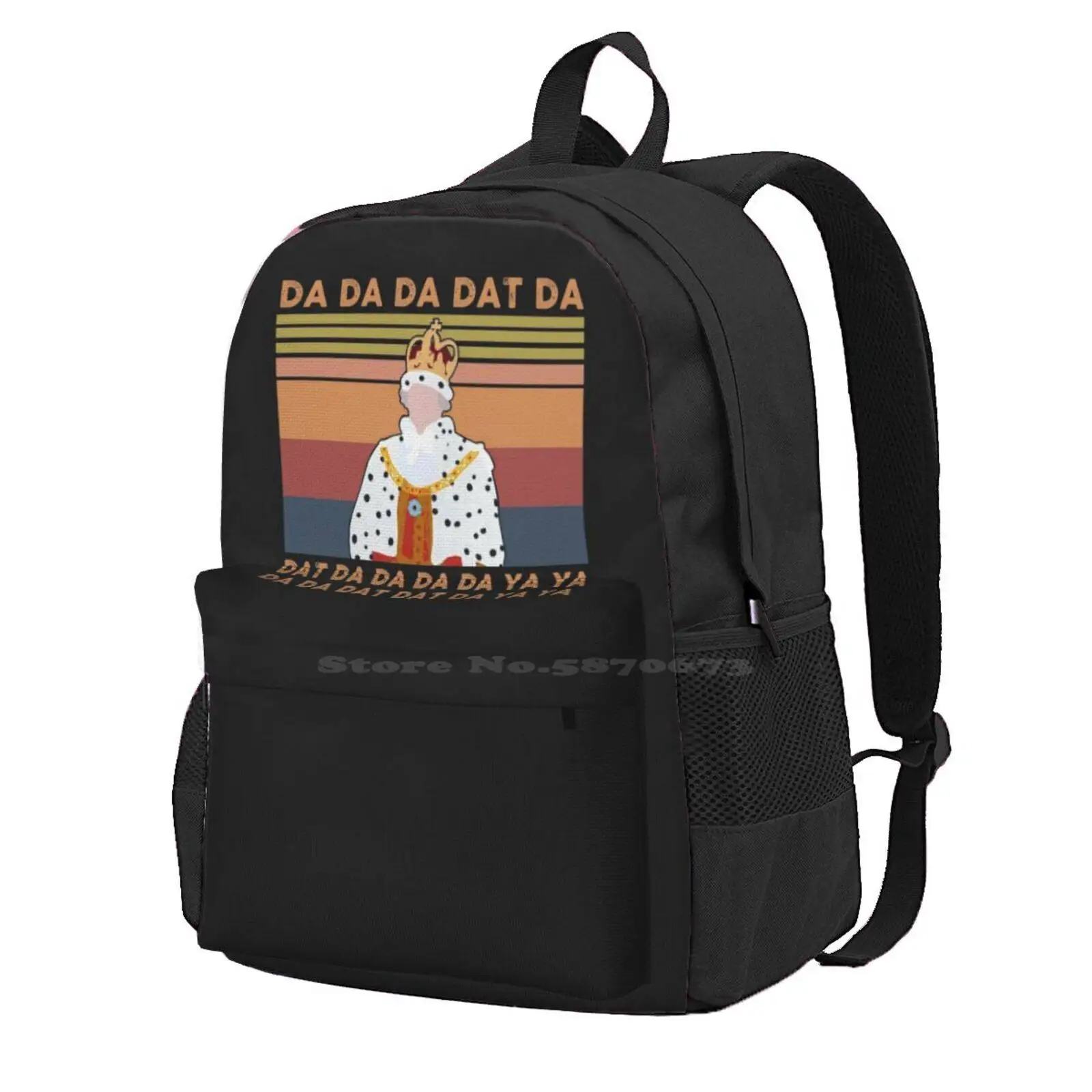 Hamilton King-George Chorus Da Da Da Dat Da Vintage Hot Sale Schoolbag Backpack Fashion Bags Hamilton King George Choru Da Da