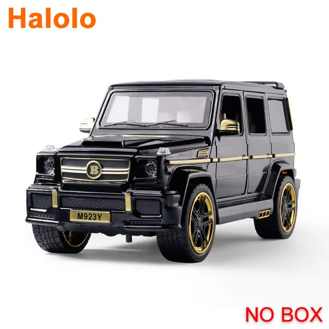 

Halolo 1:24 G65 Diecast Toy Car Model Metal Toy Vehicle Wheels High Simulation Sound And Light Pull Back Car Collection Kids Toy