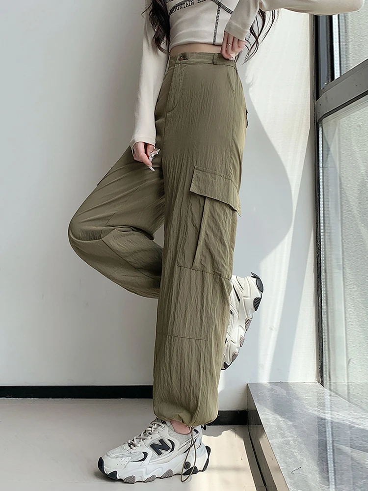 Casualหลวมขากว้างกางเกงผู้หญิงฤดูใบไม้ร่วงฤดู