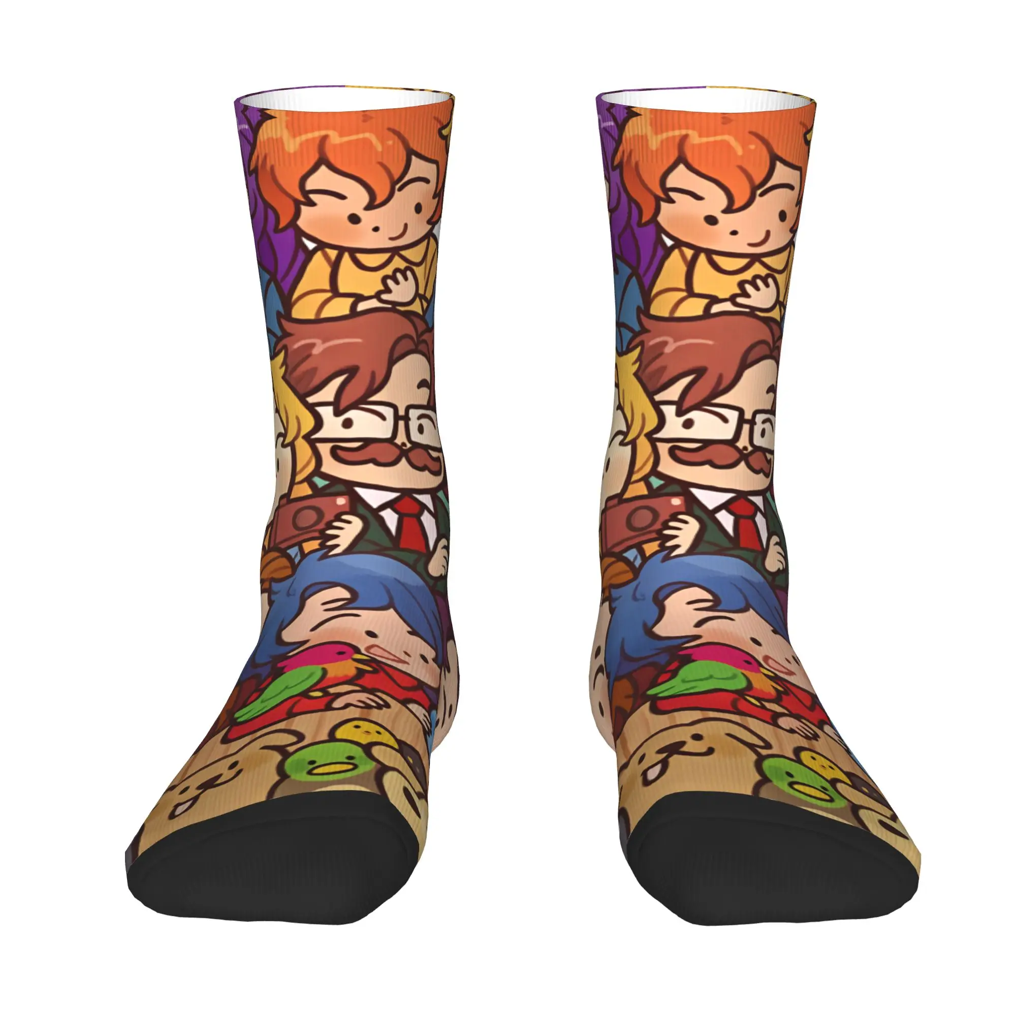 Anime S-Stardew V-Valley Men's Crew Socks Unisex Cool Game Spring Summer Autumn Winter Dress Socks
