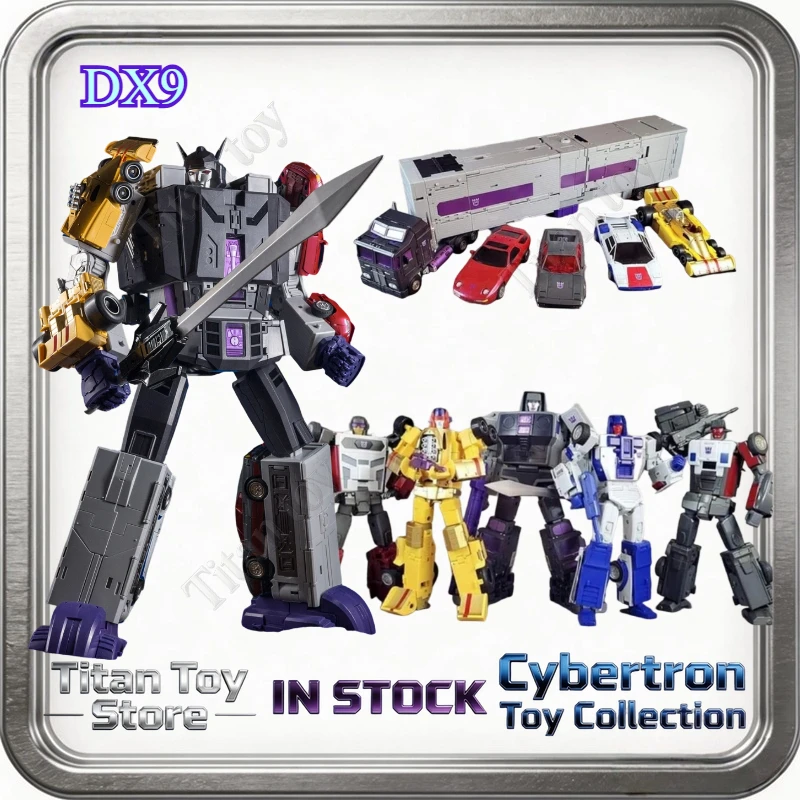 En Stock, Transformación DX9 Menasor D13 D14 Motormaster D15 D16 Wilddriver D17 Dragon Strip Set de 5 Figuras de Acción, Juguetes Robot