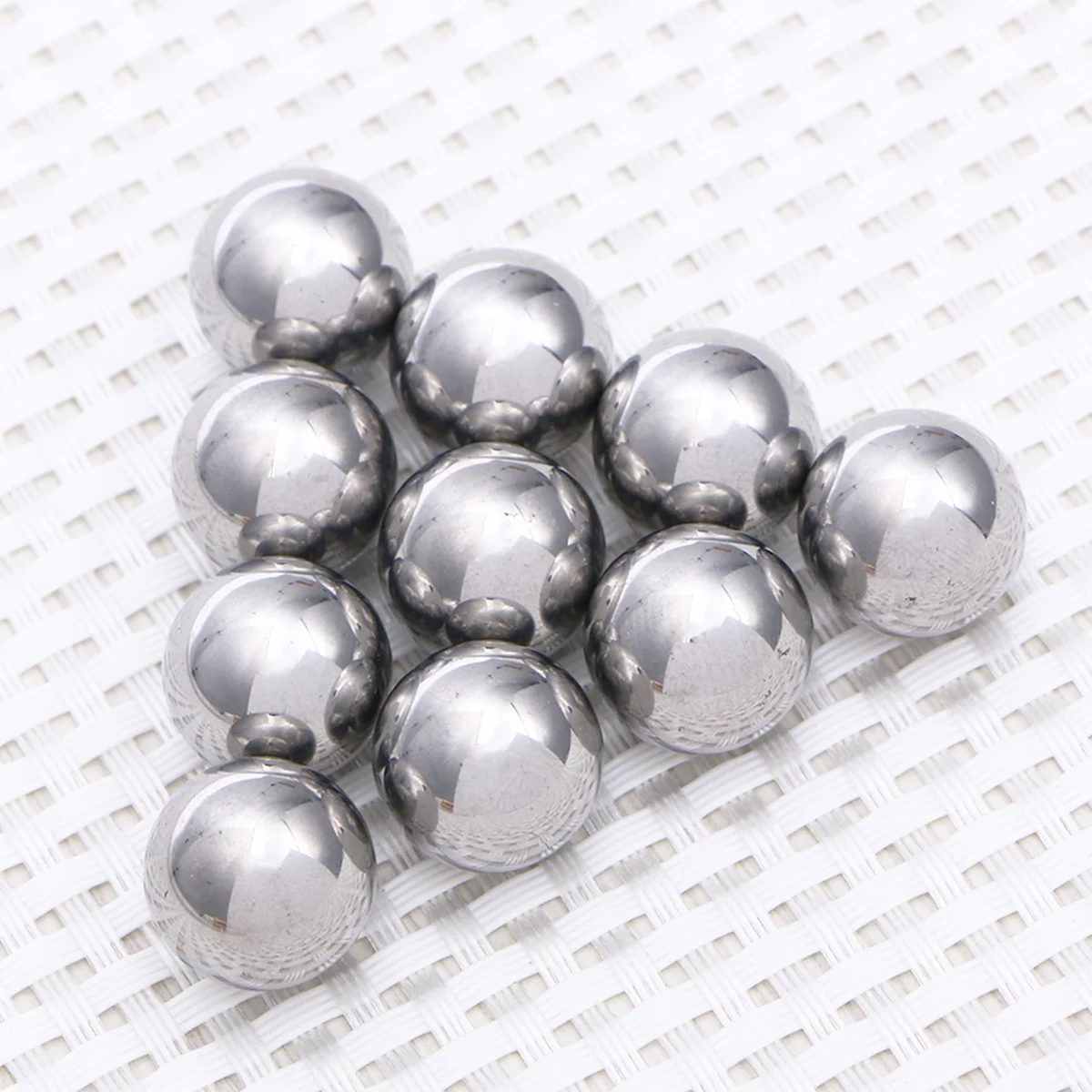 Sfere per cuscinetti da 10 pezzi Sfere in acciaio al carbonio Diametro 15 mm Sfera per cuscinetti Alta durezza Finitura a specchio Capacità di carico elevata
