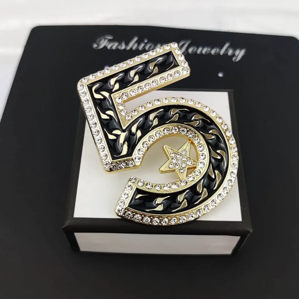 Brooch Luxury Brand Metal Badge DIY Broochs