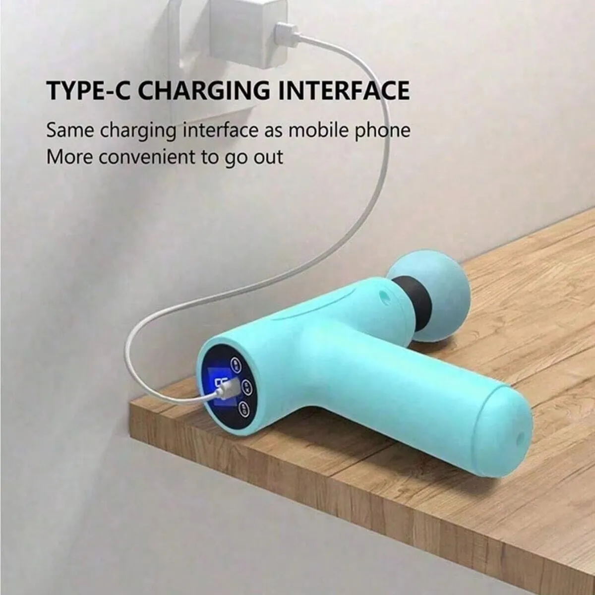 2026 1PC Maßgeschneiderte leistungsstarke Faszienpistole für Ganzkörpermassage zur Muskelentspannung, wie das Promi-Modell, USB-betrieben