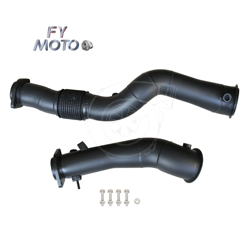 

Exhaust Downpipe For BMW S58 G80 G82 M3 M4 With Black Ceramic Coating