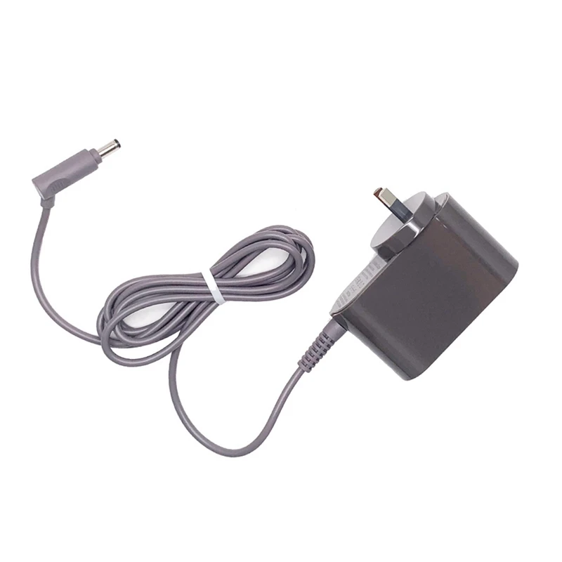 1 pc substituição carregador cinza para dyson v6 v7 v8 fonte de alimentação vácuo sem fio 26.1v 0.6a au plug