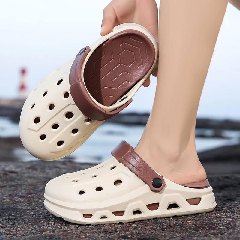 Paar-Stil Herren- und Damen-Sommer-Outdoor-Schuhe mit Dicker Sohle, Geruchshemmend und Rutschfest, Doppelnutzung für Sport, Strand und Angeln – Detail 11
