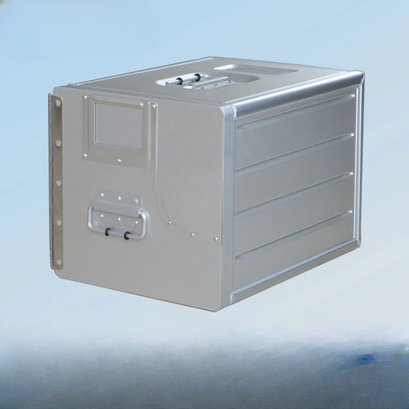 Aircraft storage box with lock storage box, drawer type car organizing box, outdoor camping box, aluminum alloy storage