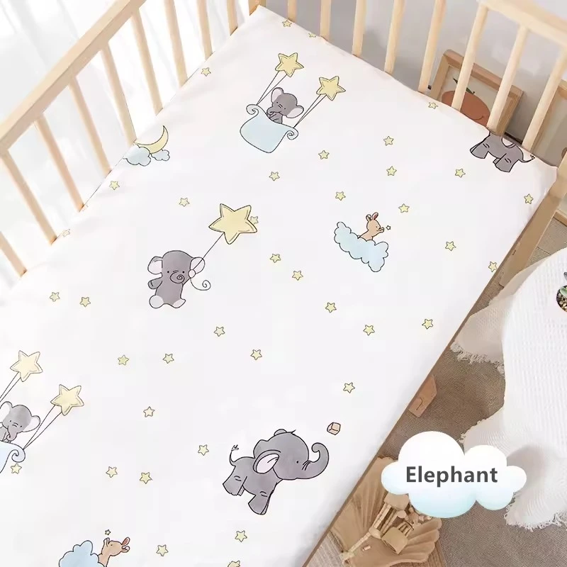 Without Filling Cotton Crib Bed Linen Kit Cartoon Toddler Baby Bedding Set Cartoon 3Pcs Include Duvet Cover Pillowcase Sheet