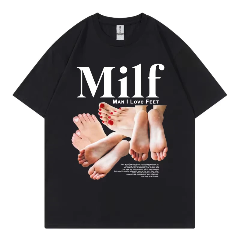 

2026 I Love Feet Funny Meme Graphic T Shirts High Quality Fashion Short Sleeve T-shirt Men Women Casual T-shirts Streetwear Ins