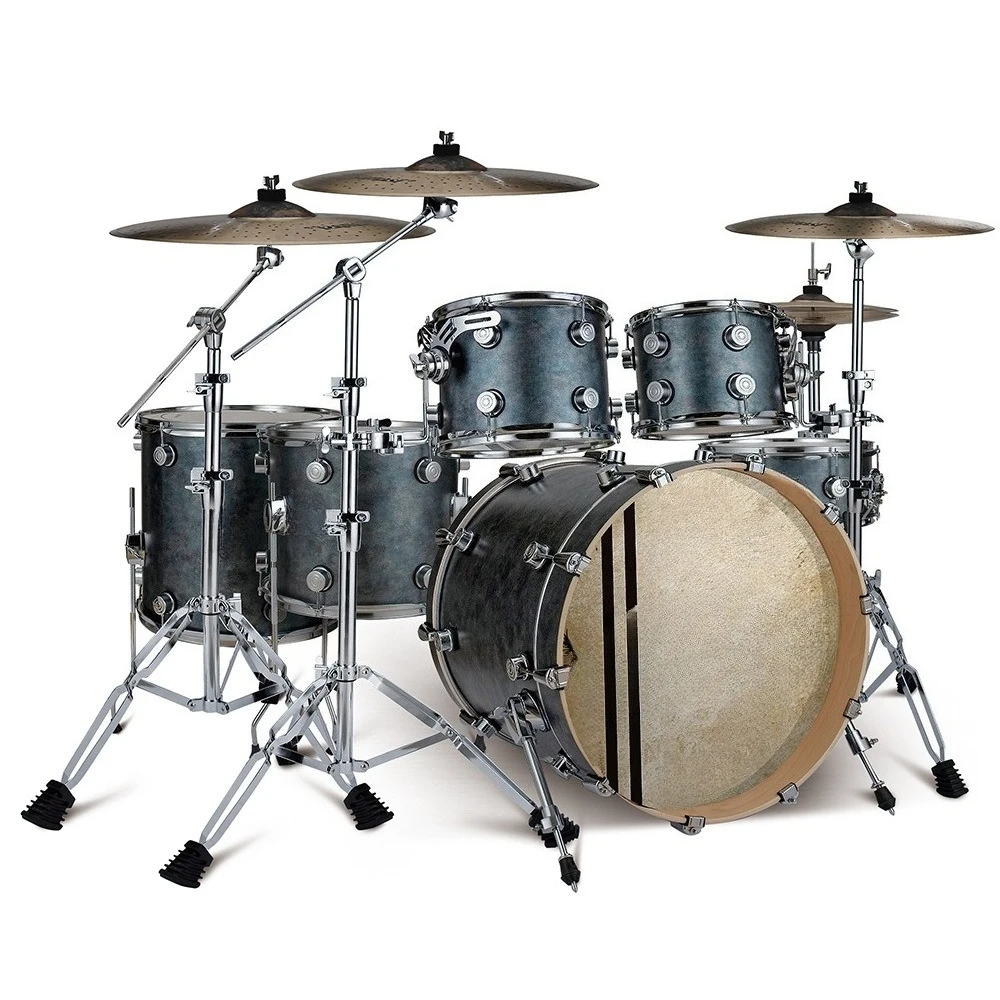 DR-6 Upgraded Jazz Drums Adult Drum Set 5 Drums 4 Cymbals