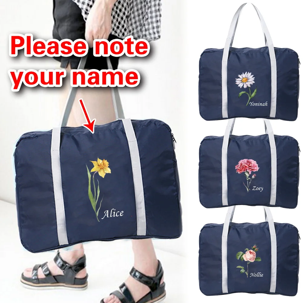 Personalized Customized Foldable Luggage Large Capacity Fashion Air Travel Bag Carry-on Bag Light New Style.