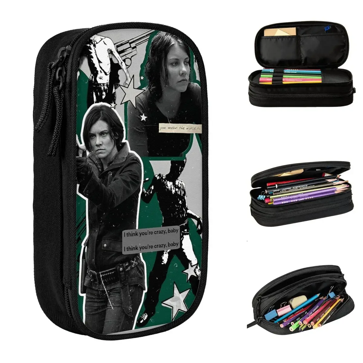 

The Walking Dead Maggie Pencil Case Pencilcases Pen Holder for Girl Boy Large Storage Bags Office Gift Stationery