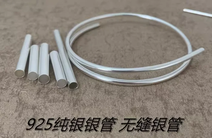 100% 925 real silver pipes silver jewelry components