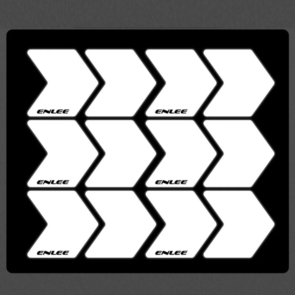 Reflective Arrow Stickers for Bicycle Wheels and Helmets with Enhanced Night Visibility for Safe Riding on Roads