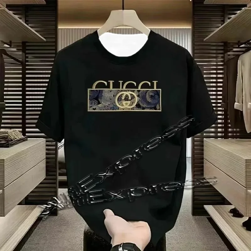 الاتجاه الصيفي سريع الجفاف عادية تي شيرت مطبوع الرجال والنساء بلوزة فضفاضة قصيرة الأكمام الجولة الرقبة نصف كم موضة 2025 #2