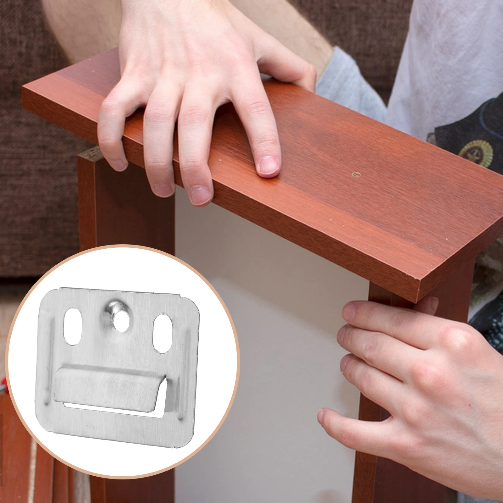 

Stainless Steel Quick Installation Plate Accessories Wall Panel Buckle Clamp Fixing Piece Countersunk Screw Durable for Bamboo