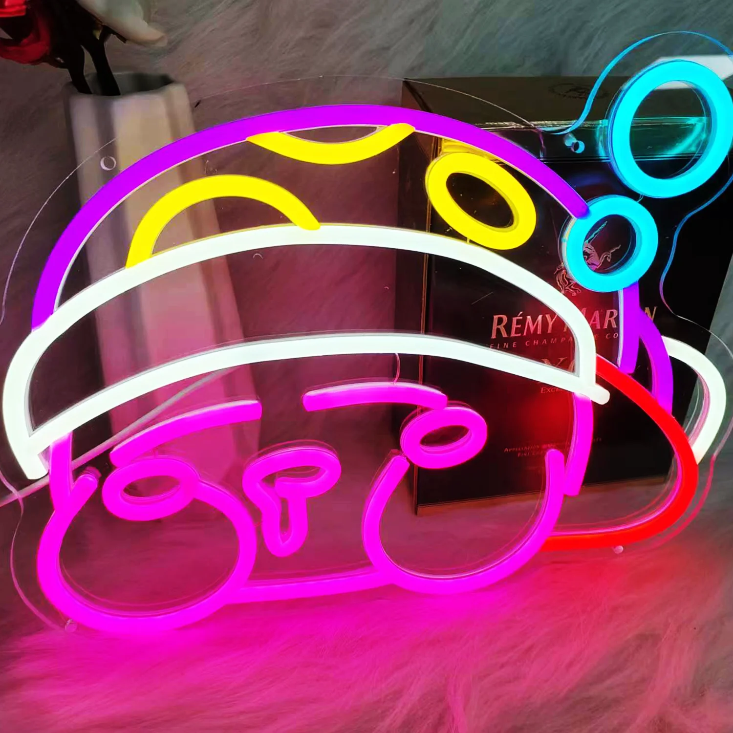 Insegna al Neon a forma di bambola carina personalizzata L luce notturna per camera da letto luce decorativa