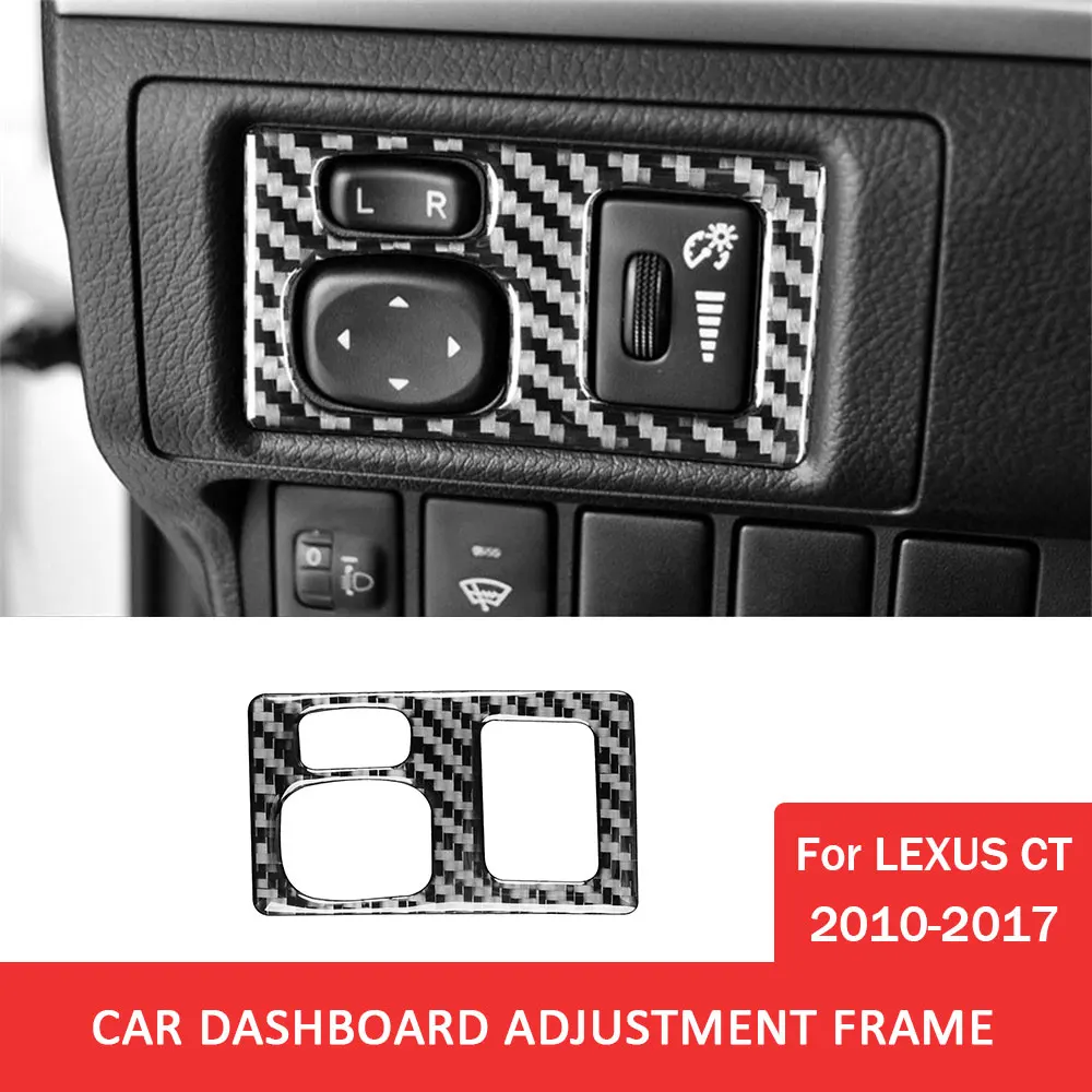 

Carbon Fiber Car Dashboard Adjustment Frame Trim Sticker for Lexus CT 2010-2017 Decal Cover Auto Interior Accessories