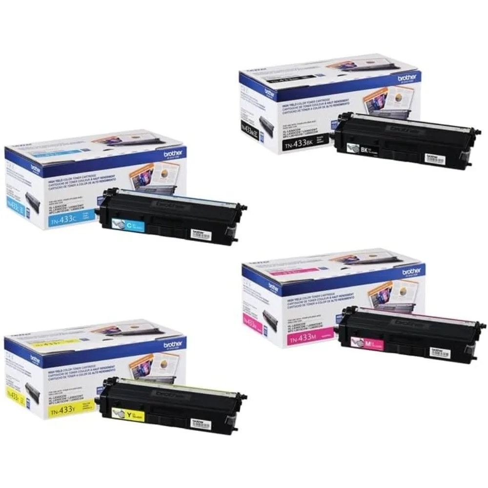 

HL-L8360CDW (TN-433) High Yield Toner Cartridge Set