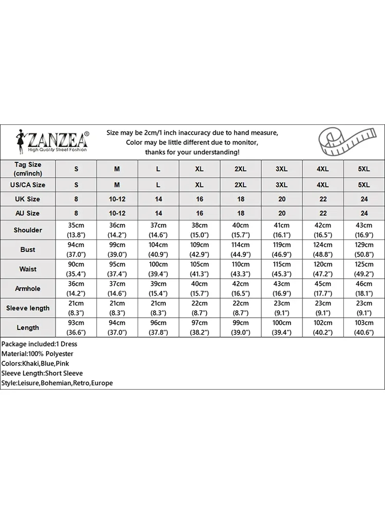 Abito estivo da donna 2025 ZANZEA Moda manica corta da lavoro per feste Vestito estivo Elegante club al ginocchio Abito elegante Abiti a fiori 3D