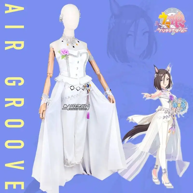 Juego Pretty Derby Queen Air Groove disfraz de Cosplay para mujer lindo vestido de boda traje de fiesta Halloween uniformes para carnaval hecho a medida