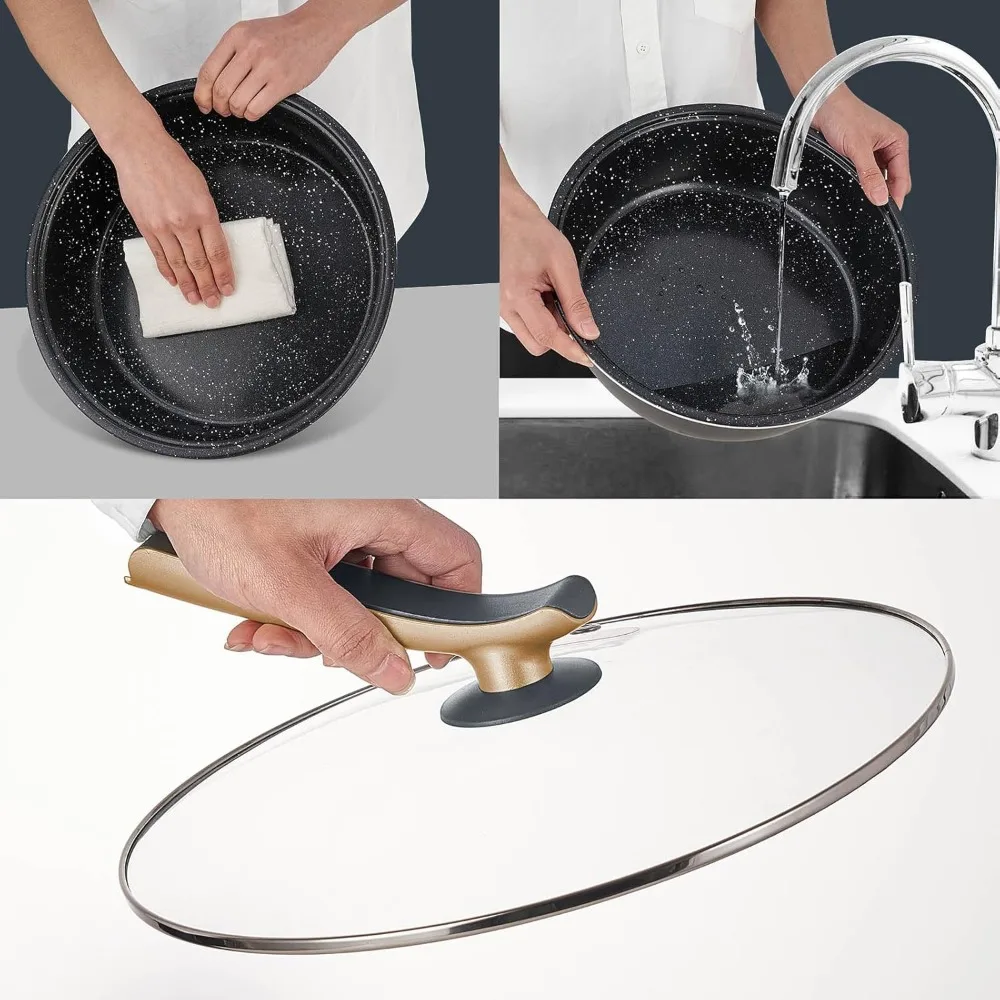 2024 New Pot 5L with Adjustable Power Control, Removable Nonstick Electric Frying Pan, 12” Deep Dish Multifunction