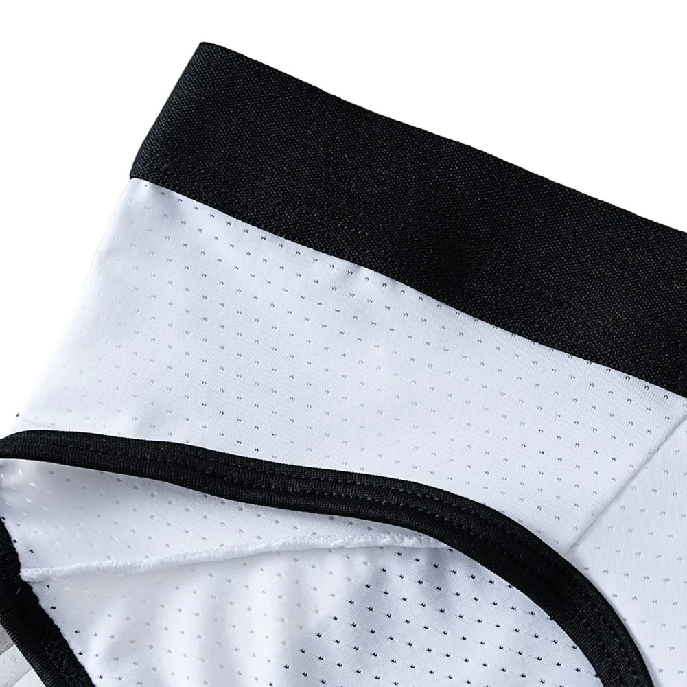 Sexy Men's Underwear Bikini Briefs Triangular Underpants Middle Waist Stretch Breathable Mesh U Convex Pouch Panties