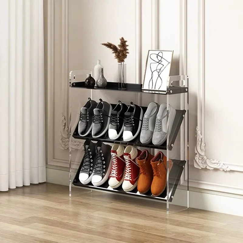 Support domestique multicouche simple en acrylique Transparent